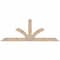 Ekena Millwork Richland Smooth Timber Gable Bracket, Douglas Fir, 60"W x 22"H x 1 1/2"D x 3 1/2"F, 9/12 Pitch GBW060X22X0204RIC00SDF - alternate 1